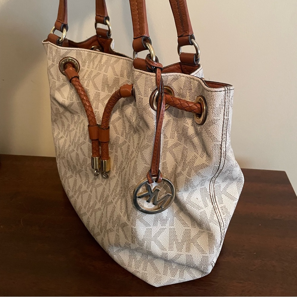 Michael Kors Vanilla Drawstring Handbag